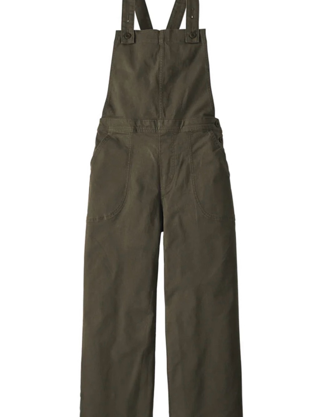 Patagonia Basin Green Cropped Overalls